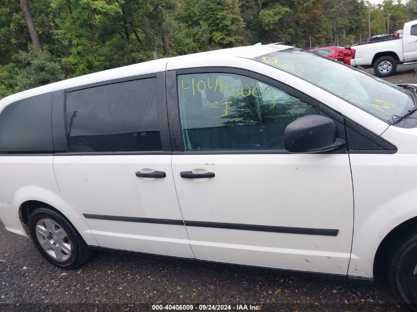 2011 Dodge Grand Caravan C/V VIN: 2D4RN1AG5BR601684 Lot: 40406009