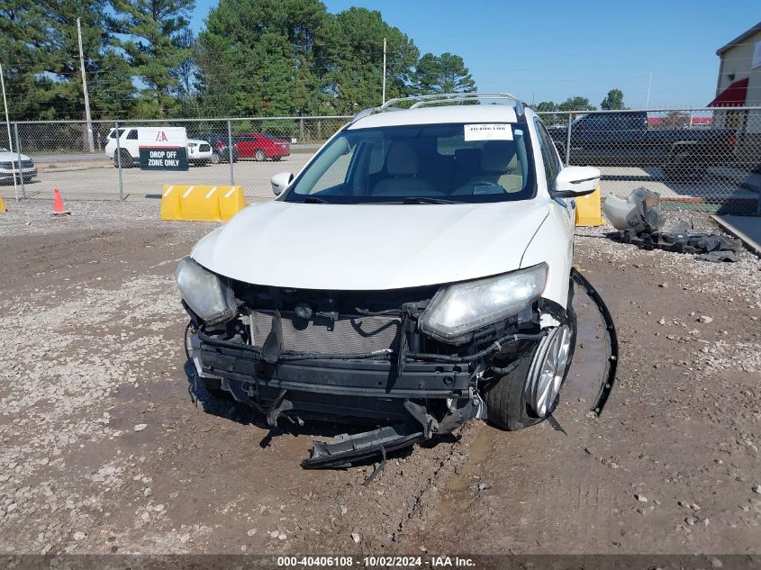 2016 Nissan Rogue Sv VIN: KNMAT2MV0GP612536 Lot: 40406108