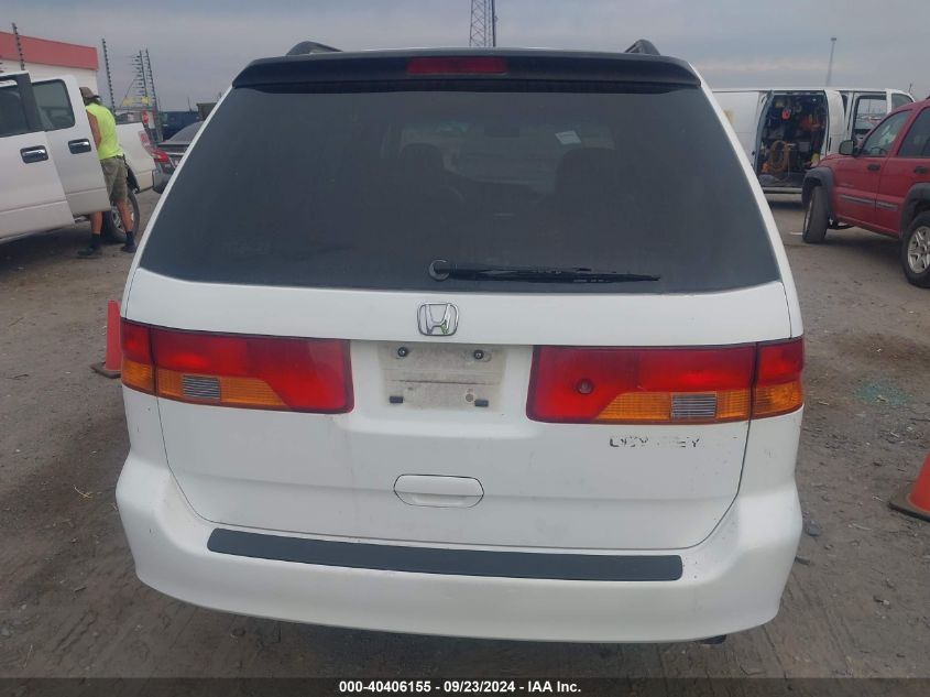 2002 Honda Odyssey Exl VIN: 5FNRL18932B014292 Lot: 40406155