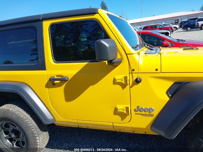 2019 Jeep Wrangler Sport S 4X4 VIN: 1C4GJXAG8KW552300 Lot: 40406213