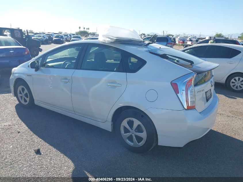 2013 Toyota Prius Three VIN: JTDKN3DU5D5642540 Lot: 40406295