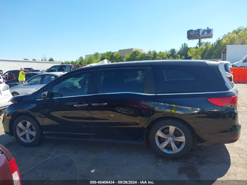 2018 Honda Odyssey Ex-L VIN: 5FNRL6H79JB076242 Lot: 40406434