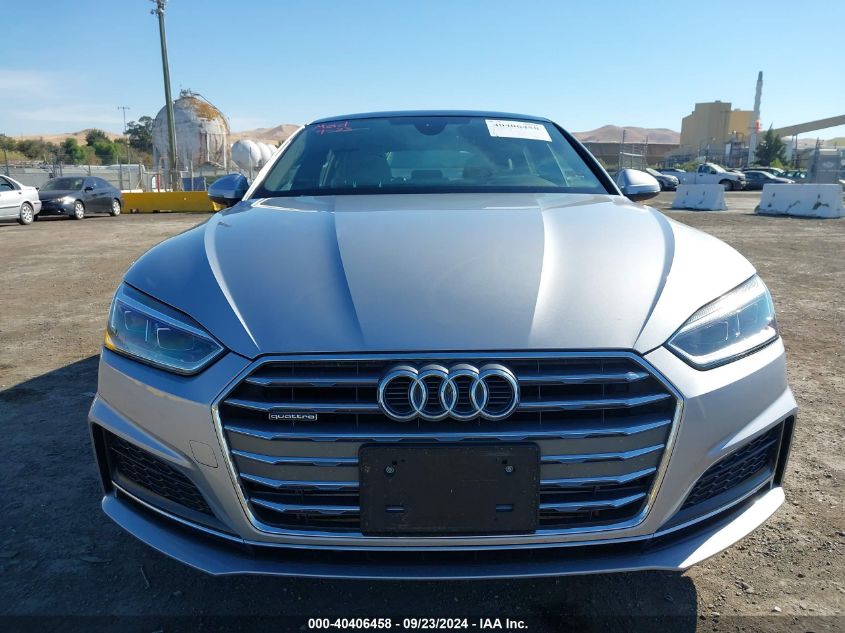 2019 Audi A5 45 Premium VIN: WAUDNCF51KA020808 Lot: 40406458