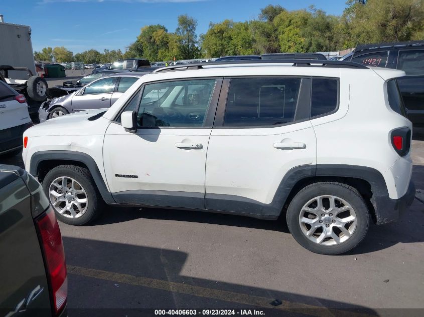 2018 Jeep Renegade Latitude Fwd VIN: ZACCJABB1JPJ19117 Lot: 40406603