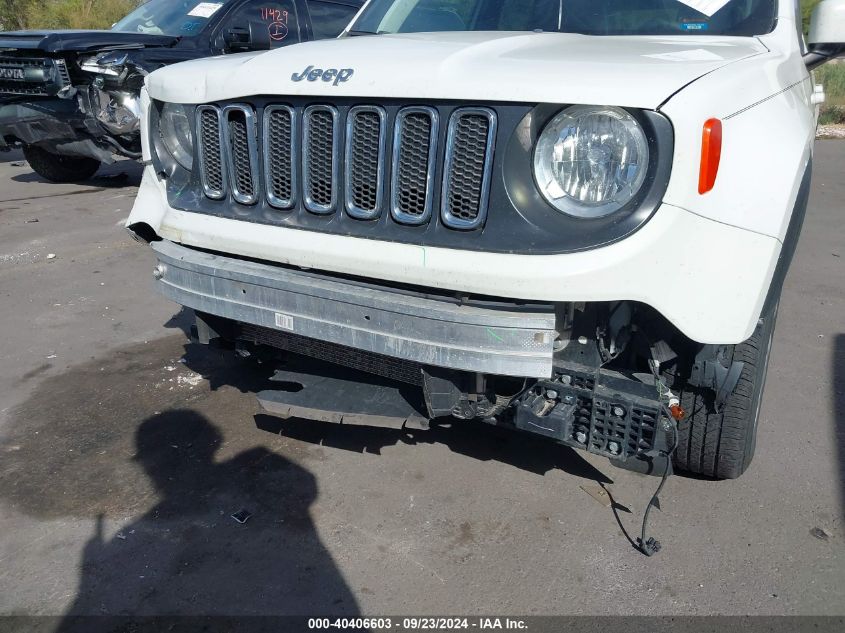 2018 Jeep Renegade Latitude Fwd VIN: ZACCJABB1JPJ19117 Lot: 40406603