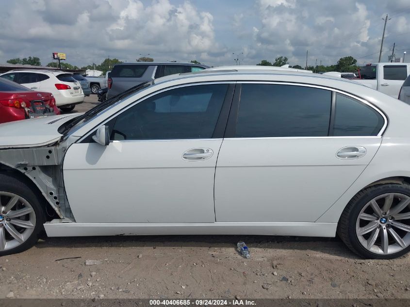 2007 BMW 750Li VIN: WBAHN83567DT67964 Lot: 40406685