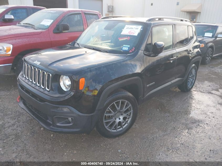 2018 Jeep Renegade Latitude Fwd VIN: ZACCJABB6JPH23376 Lot: 40406740