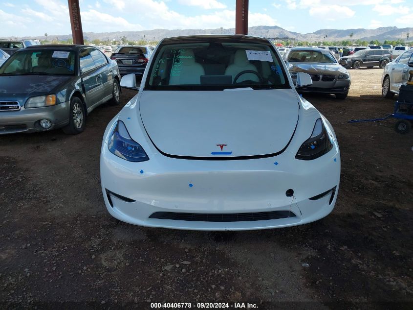 2022 Tesla Model Y Performance Dual Motor All-Wheel Drive VIN: 7SAYGDEF4NF394083 Lot: 40406778