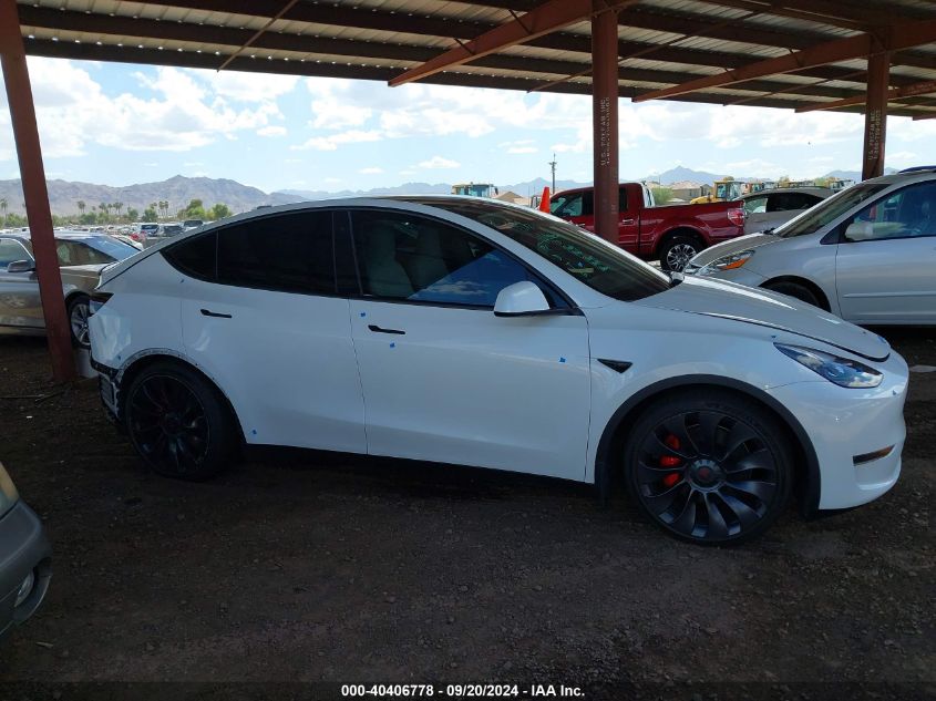 2022 Tesla Model Y Performance Dual Motor All-Wheel Drive VIN: 7SAYGDEF4NF394083 Lot: 40406778