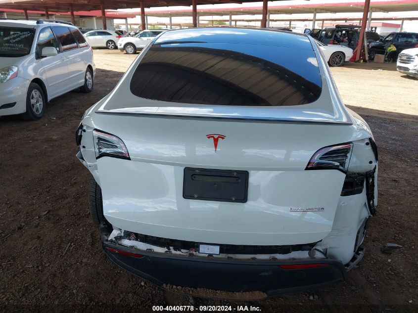 2022 Tesla Model Y Performance Dual Motor All-Wheel Drive VIN: 7SAYGDEF4NF394083 Lot: 40406778