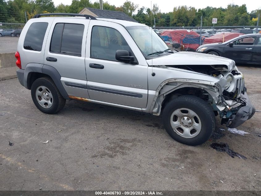 2004 Jeep Liberty Sport VIN: 1J4GL48KX4W126821 Lot: 40406793