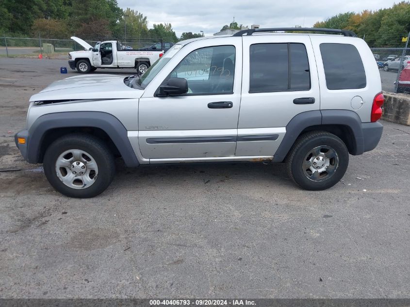 2004 Jeep Liberty Sport VIN: 1J4GL48KX4W126821 Lot: 40406793