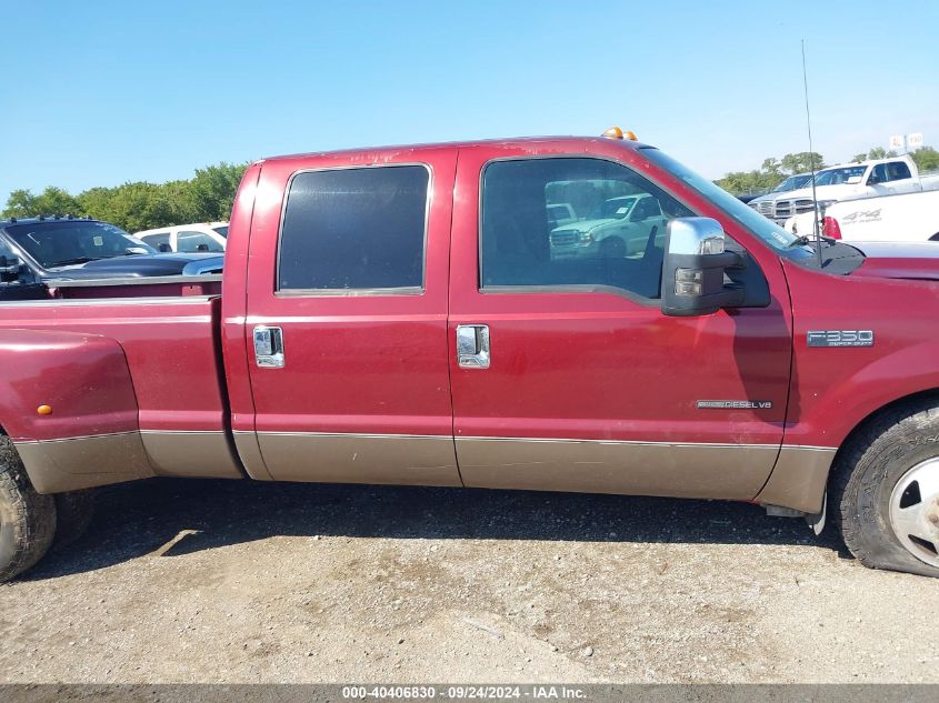 2001 Ford F350 Super Duty VIN: 1FTWW32F71EB80691 Lot: 40406830