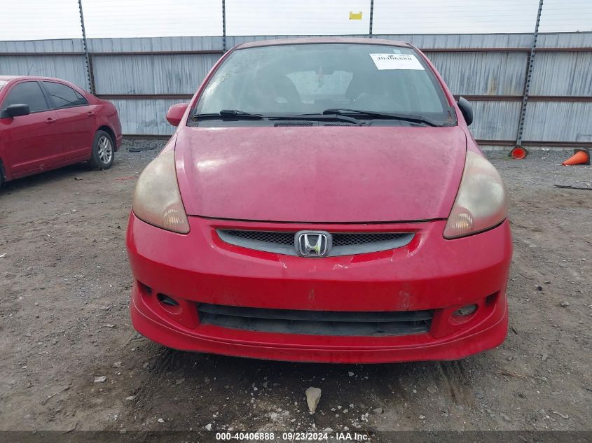 2008 Honda Fit Sport VIN: JHMGD37608S064536 Lot: 40406888