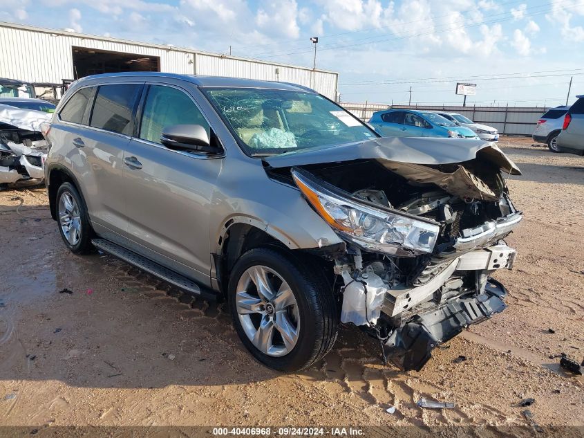 2016 TOYOTA HIGHLANDER LIMITED V6 - 5TDYKRFH7GS156204