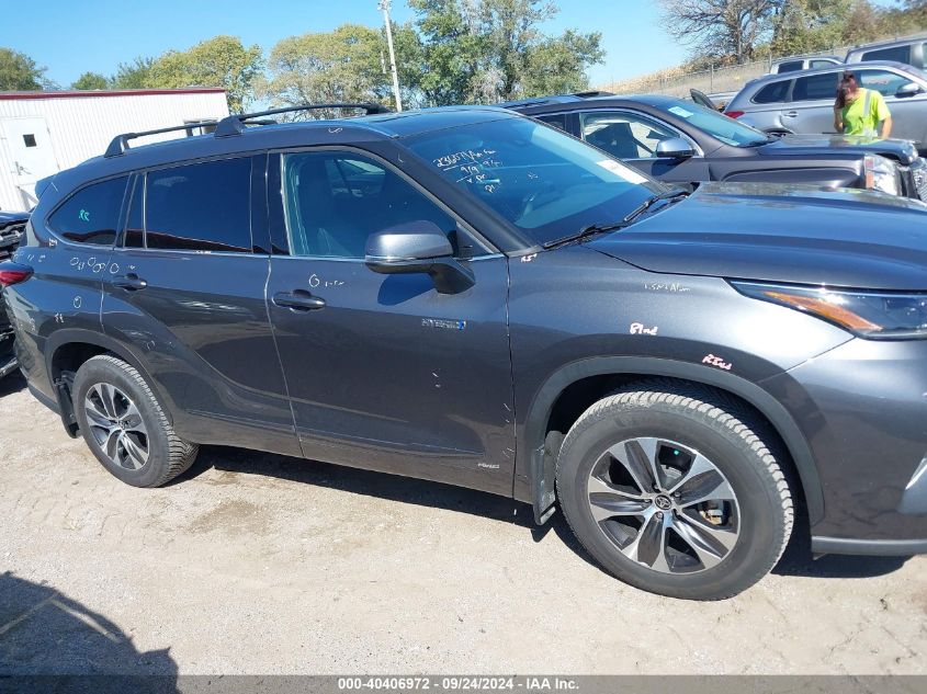 5TDHBRCH6MS023661 2021 Toyota Highlander Hybrid Xle