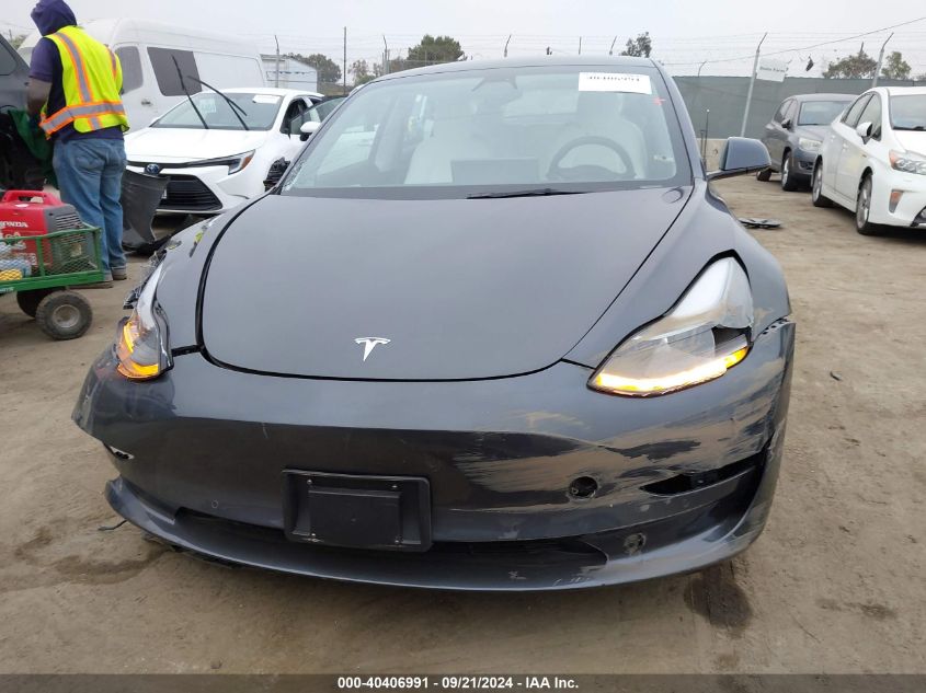 2022 Tesla Model 3 Long Range Dual Motor All-Wheel Drive VIN: 5YJ3E1EB3NF135447 Lot: 40406991