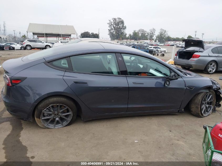 2022 Tesla Model 3 Long Range Dual Motor All-Wheel Drive VIN: 5YJ3E1EB3NF135447 Lot: 40406991