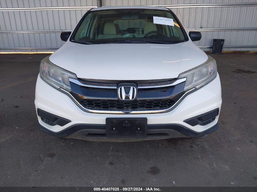 2016 Honda Cr-V Se VIN: 5J6RM4H46GL116204 Lot: 40407025