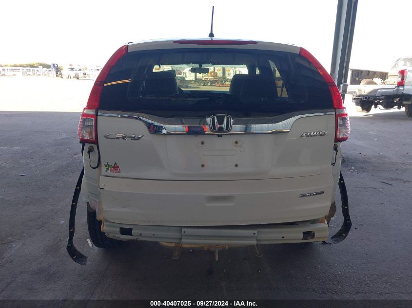 2016 Honda Cr-V Se VIN: 5J6RM4H46GL116204 Lot: 40407025