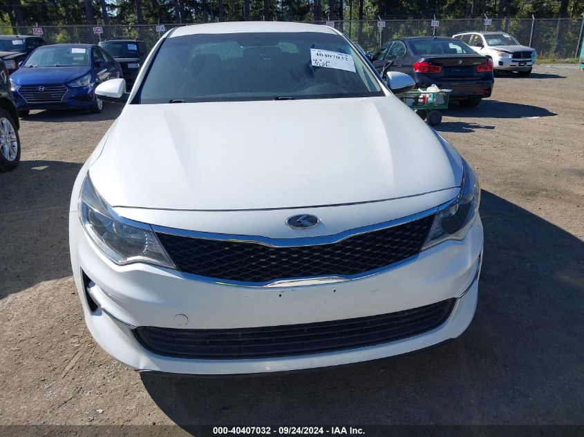 2018 Kia Optima Lx VIN: 5XXGT4L36JG216096 Lot: 40407032