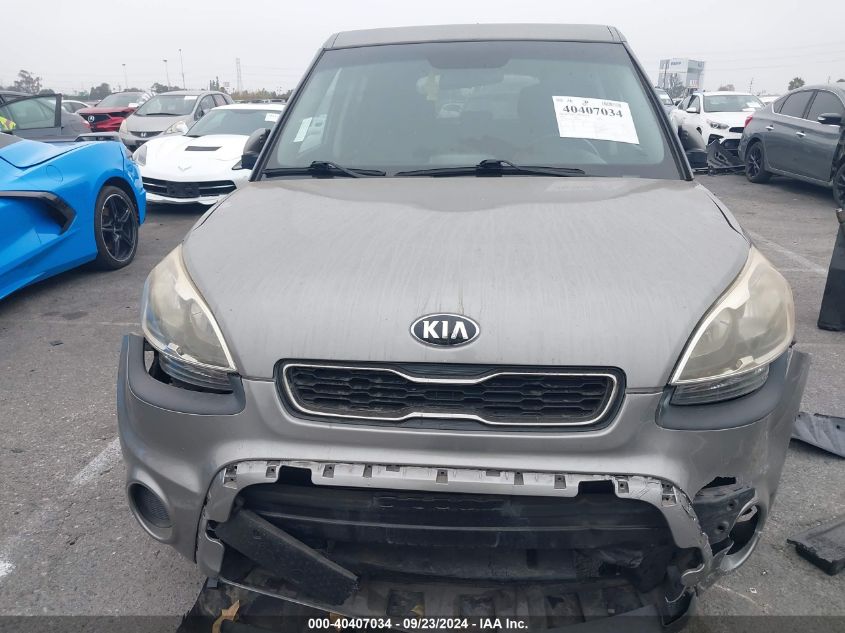 2013 Kia Soul + VIN: KNDJT2A67D7526987 Lot: 40407034