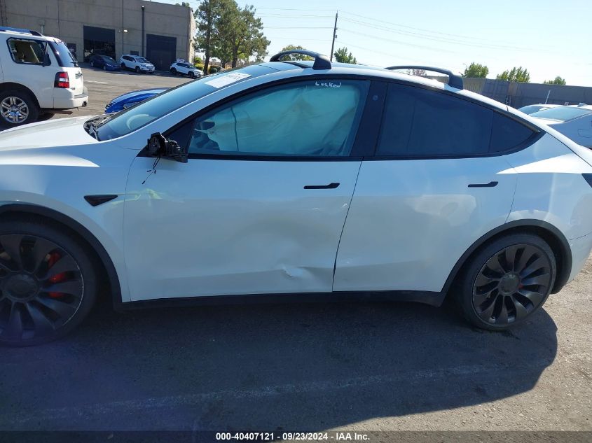 2021 Tesla Model Y Performance Dual Motor All-Wheel Drive VIN: 5YJYGDEF4MF151241 Lot: 40407121