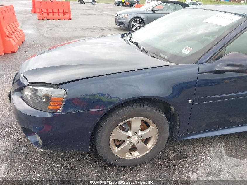 2007 Pontiac Grand Prix VIN: 2G2WP552071137780 Lot: 40407126