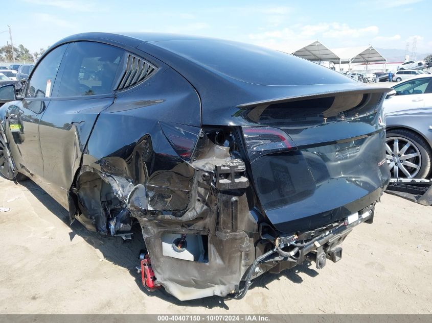 2023 Tesla Model Y Awd/Performance Dual Motor All-Wheel Drive VIN: 7SAYGDEF2PF602979 Lot: 40407150