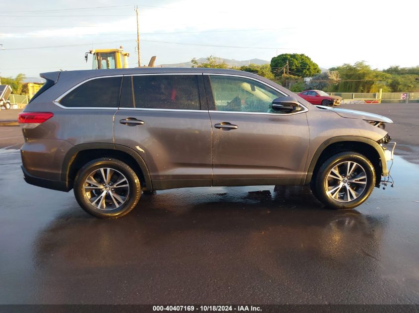 2019 Toyota Highlander Le Plus VIN: 5TDZZRFH6KS314542 Lot: 40407169