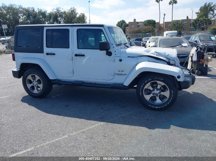 2017 Jeep Wrangler Unlimited Sahara 4X4 VIN: 1C4BJWEG3HL723043 Lot: 40407252