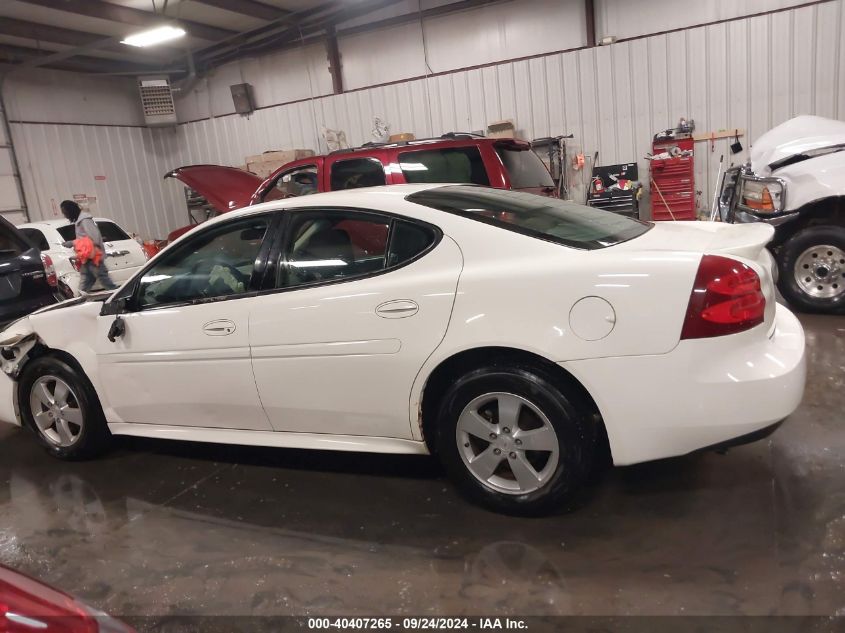 2008 Pontiac Grand Prix VIN: 2G2WP552881170141 Lot: 40407265