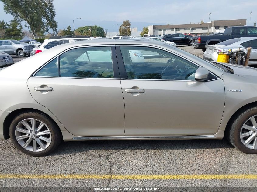 2014 Toyota Camry Hybrid Xle VIN: 4T1BD1FK9EU107670 Lot: 40407287