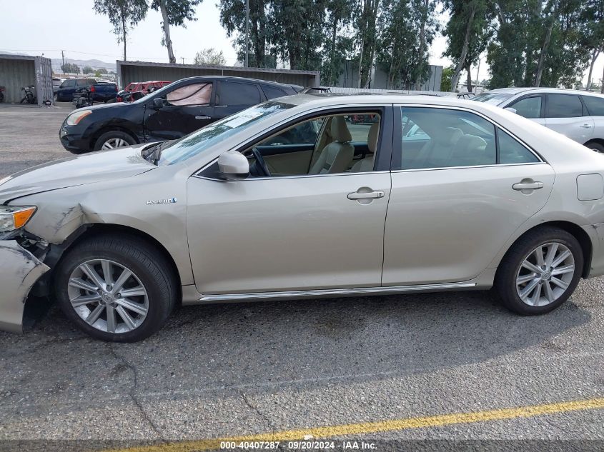 2014 Toyota Camry Hybrid Xle VIN: 4T1BD1FK9EU107670 Lot: 40407287