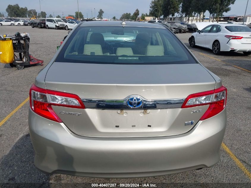 2014 Toyota Camry Hybrid Xle VIN: 4T1BD1FK9EU107670 Lot: 40407287