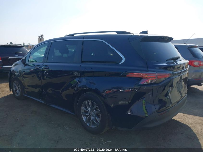 2022 Toyota Sienna Xle VIN: 5TDJRKEC6NS097525 Lot: 40407332