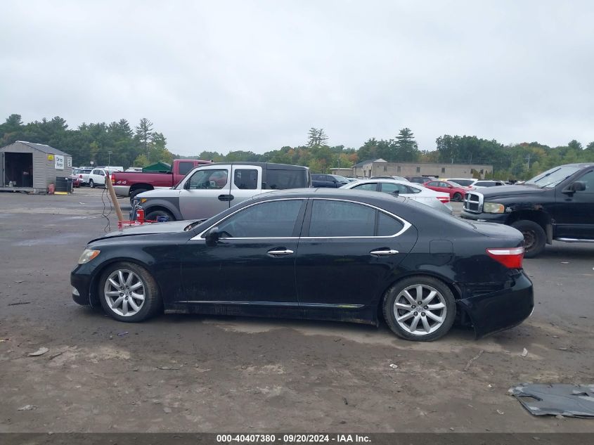 2009 Lexus Ls 460 VIN: JTHCL46F695000378 Lot: 40407380