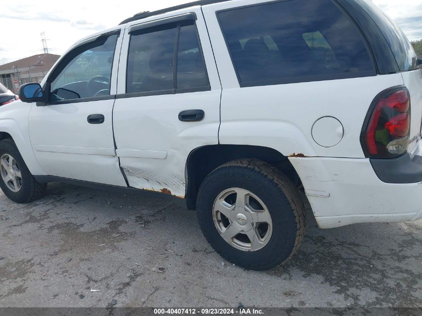 2006 Chevrolet Trailblazer Ls VIN: 1GNDT13S262252414 Lot: 40407412