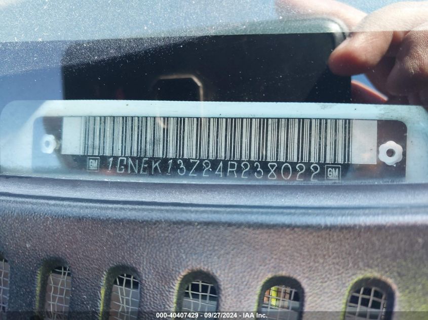 2004 Chevrolet Tahoe Z71 VIN: 1GNEK13Z24R238022 Lot: 40407429