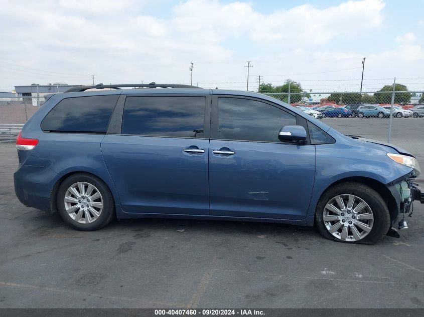 2013 Toyota Sienna Limited V6 7 Passenger VIN: 5TDYK3DC3DS386189 Lot: 40407460