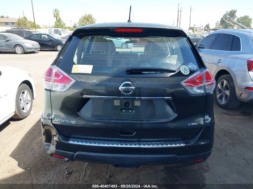 2015 Nissan Rogue S VIN: KNMAT2MV7FP512657 Lot: 40407493