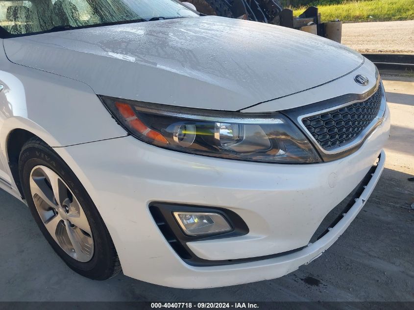 2014 Kia Optima Hybrid Lx VIN: KNAGM4AD2E5076127 Lot: 40407718