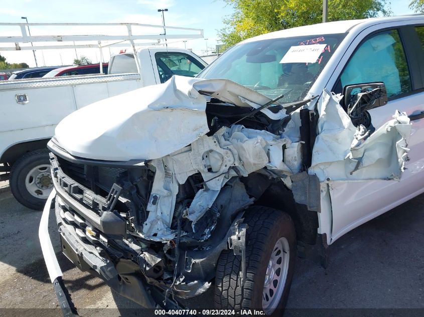 2022 Chevrolet Silverado 1500 4Wd Double Cab Standard Bed Wt VIN: 1GCRDAED7NZ540770 Lot: 40407740