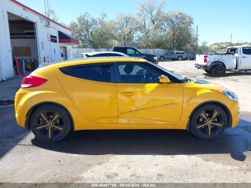 2013 Hyundai Veloster Base W/Black VIN: KMHTC6AD8DU093272 Lot: 40407768