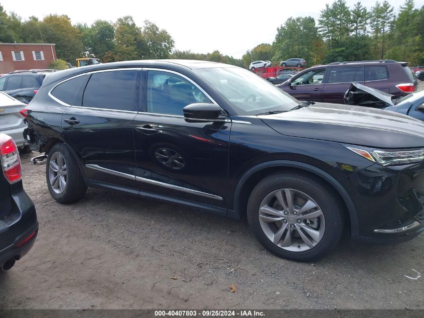 2022 Acura Mdx Standard VIN: 5J8YE1H38NL008721 Lot: 40407803