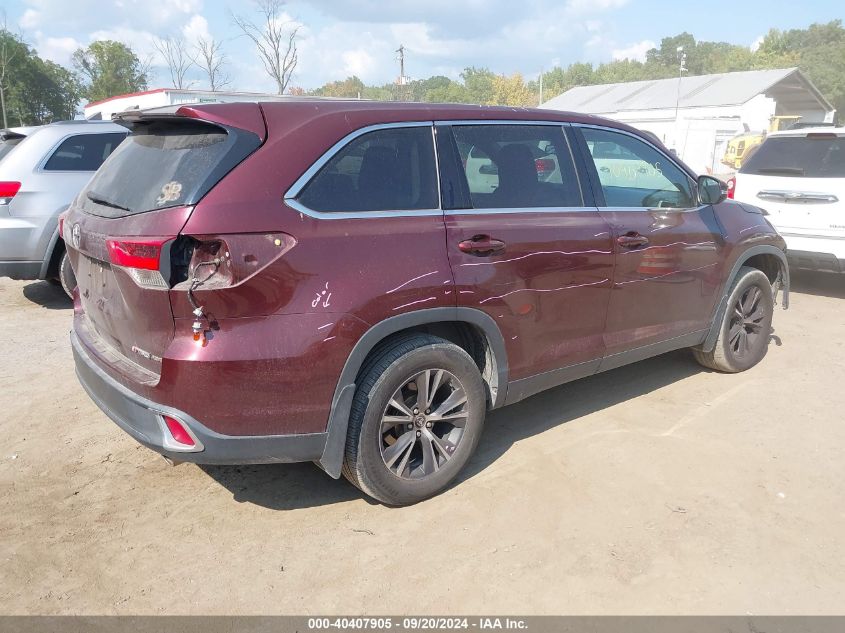 VIN 5TDBZRFH5KS746539 2019 Toyota Highlander, LE no.4