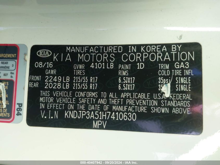 KNDJP3A51H7410630 2017 Kia Soul +