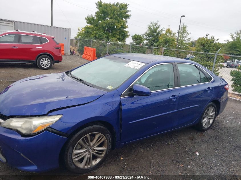 2015 Toyota Camry Se VIN: 4T1BF1FK5FU938174 Lot: 40407988