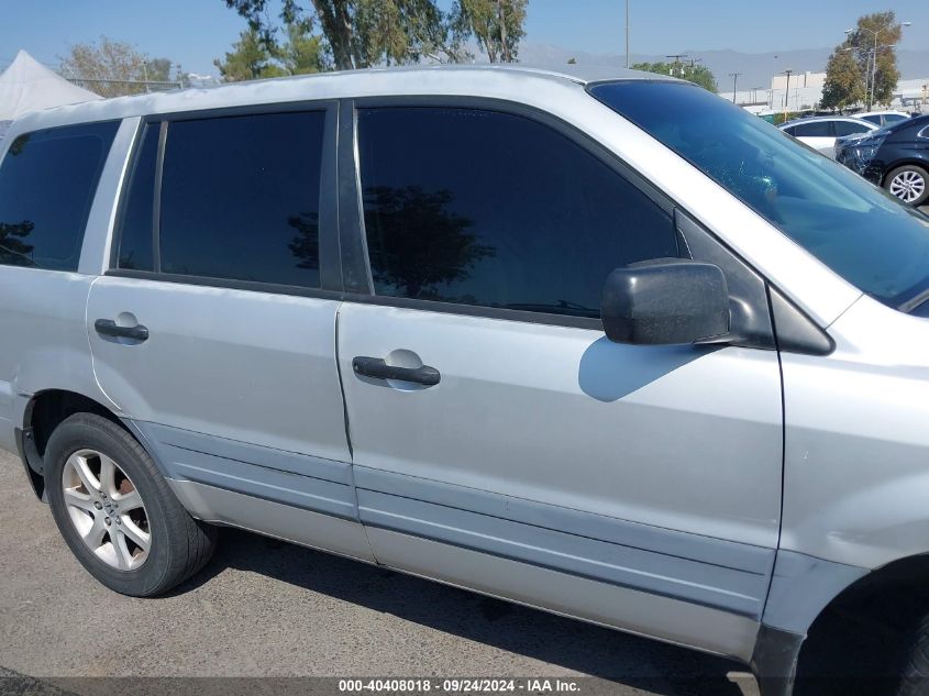 2004 Honda Pilot Lx VIN: 2HKYF18124H517989 Lot: 40408018