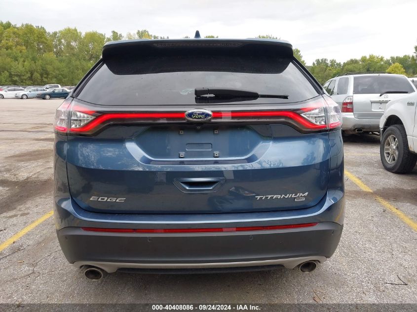 2018 Ford Edge Titanium VIN: 2FMPK4K83JBB58699 Lot: 40408086